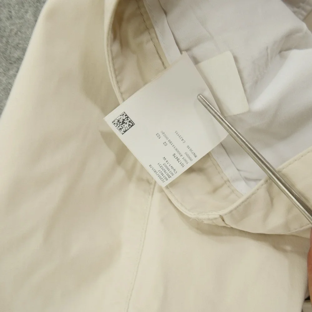Hugo Boss Shorts Mens 38 Beige Flat Front Chinos Mid Rise Logo Casual